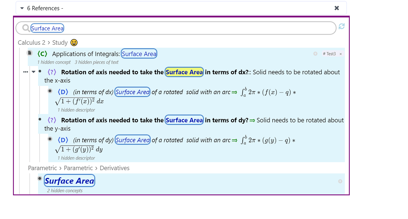 Is there a way of easily and quickly access the document (at the part