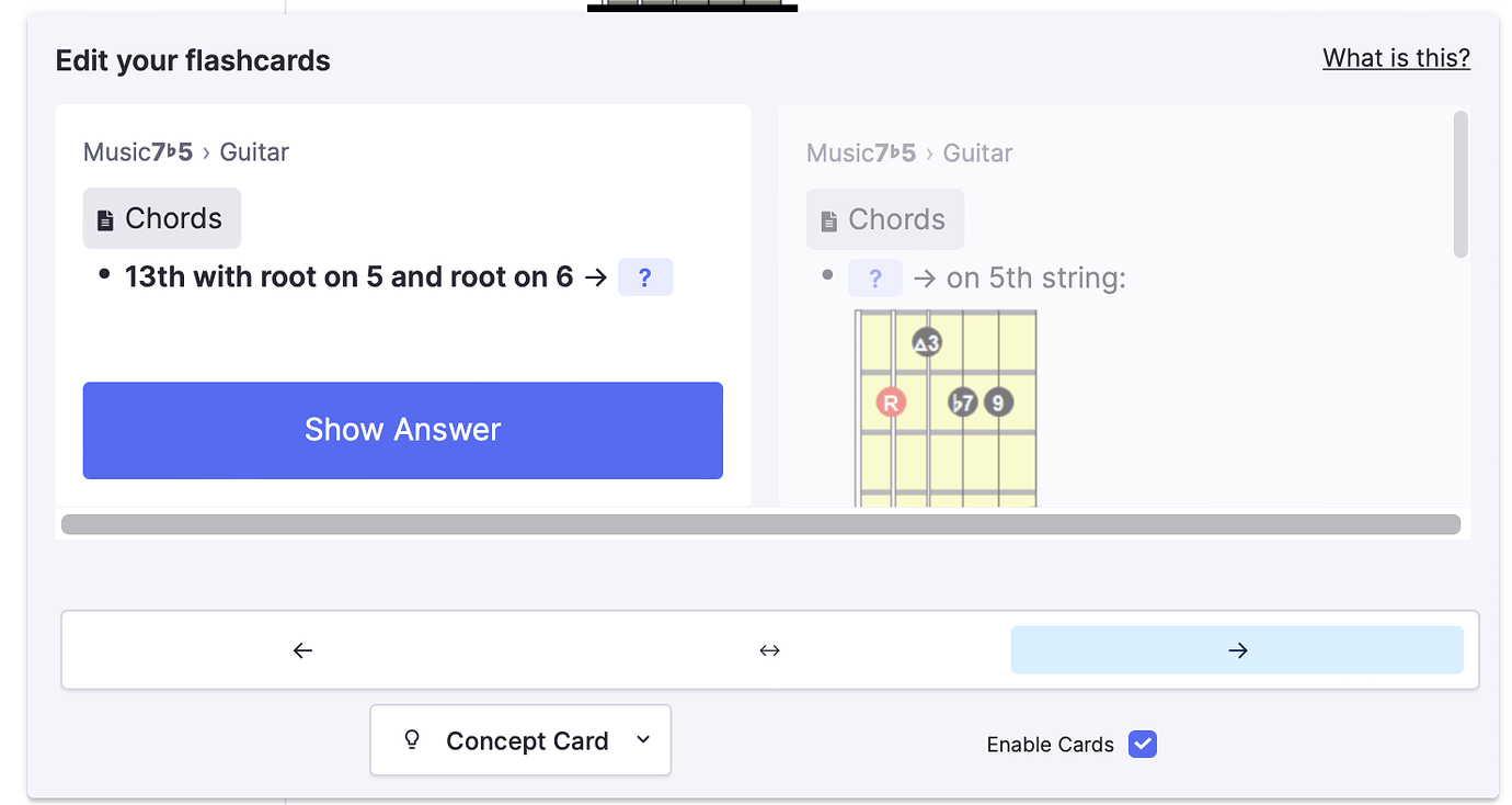 How to disable this window "edit your flashcards" "What is this