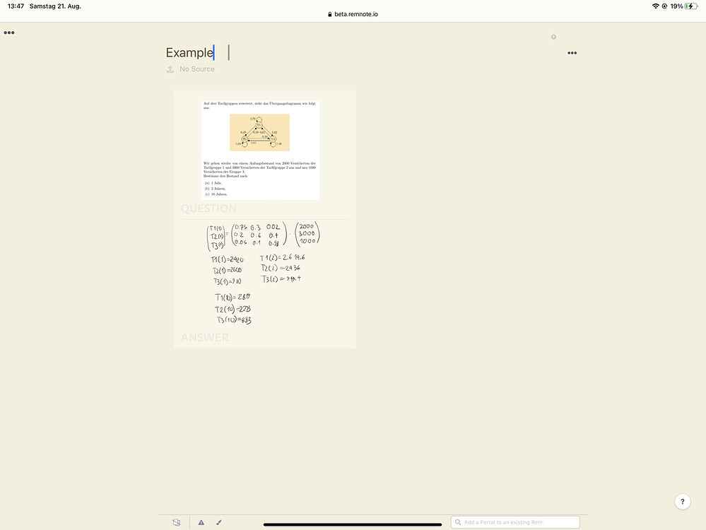 Handwritten Flashcards Feature Requests RemNote