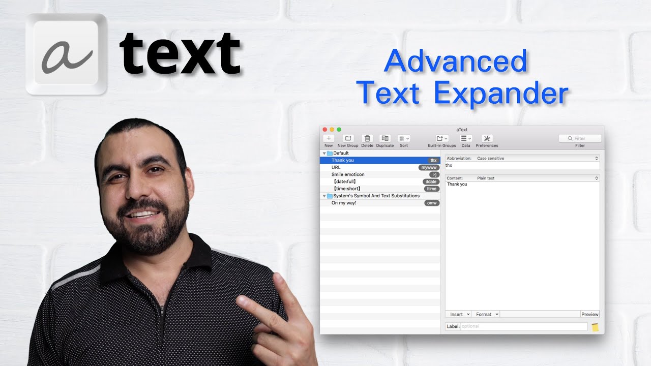 using auto text expander